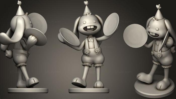 Figurines simple (Bunzo Bunny, STKPR_0194) 3D models for cnc